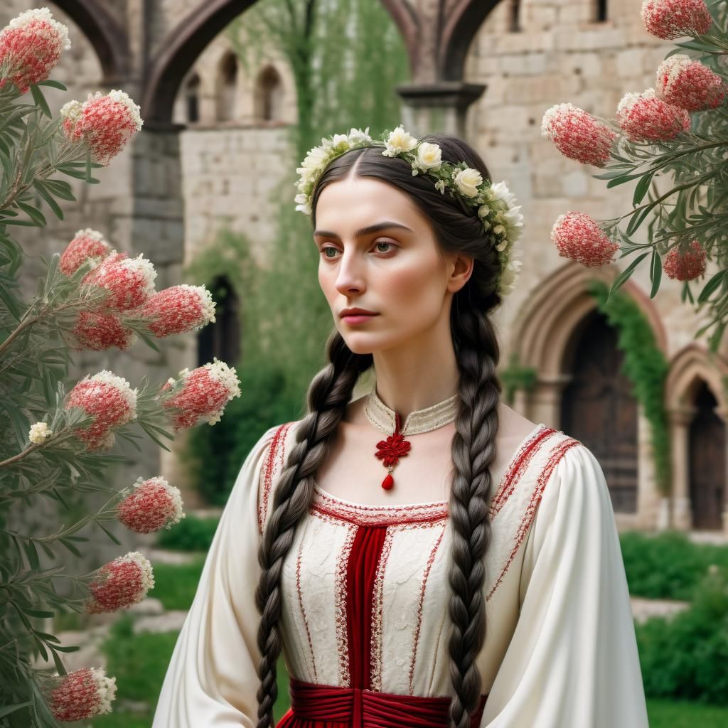 Holy Elisabeth of Hungary in Spring Garden