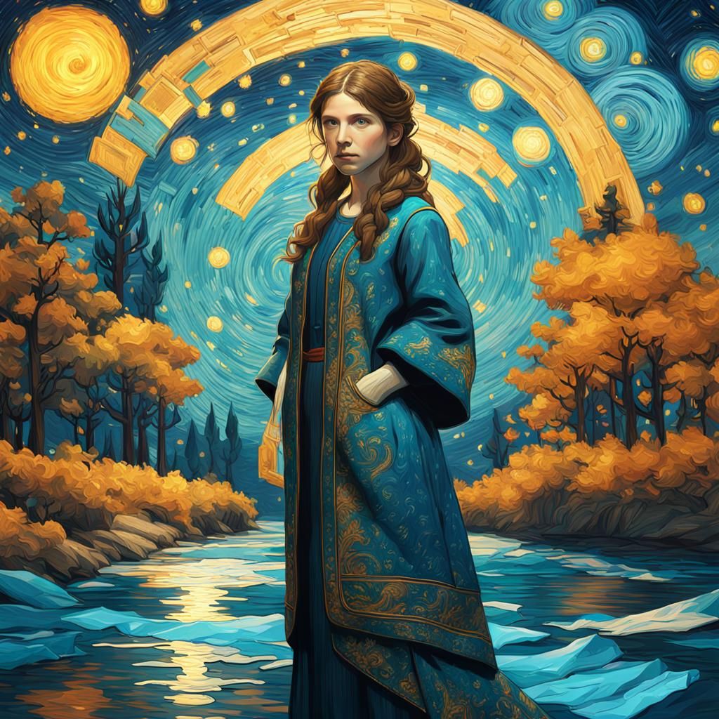 Anna Kendrick in Starry Night Style