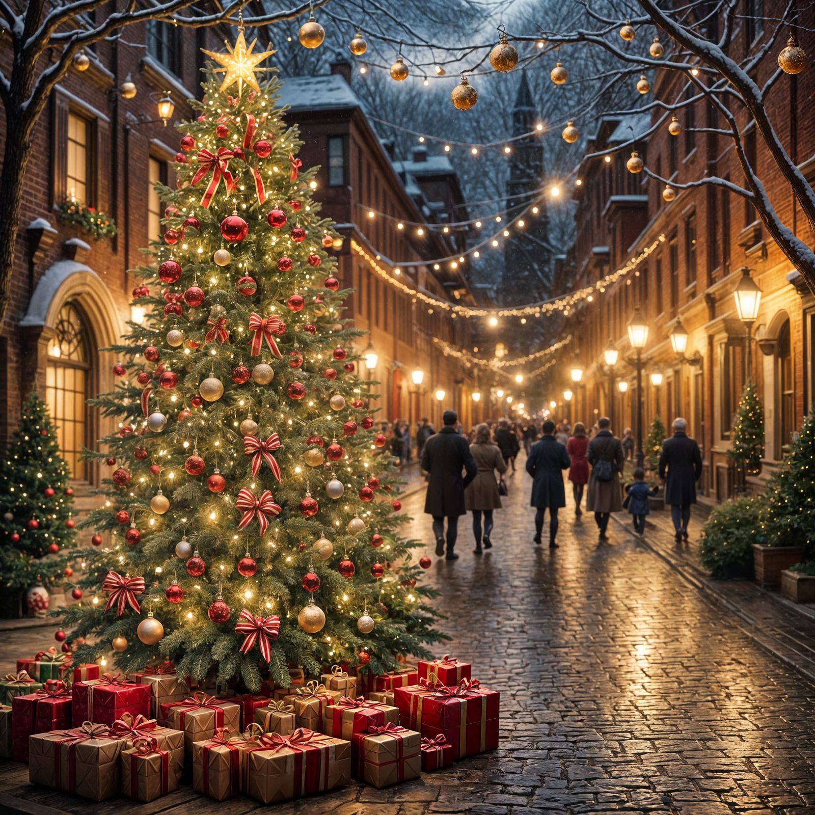 Colonial Williamsburg Christmas Tree in Town Square