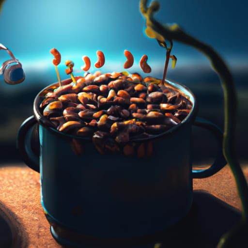 Beans in a Pot: Digital Matte Painting