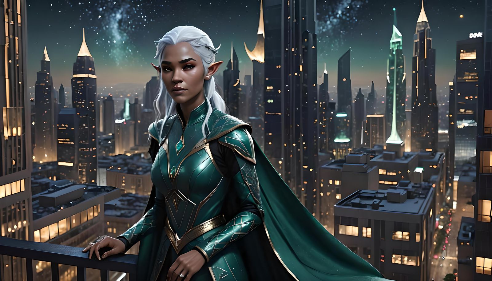 Romulan Artist Singing Under the Stars