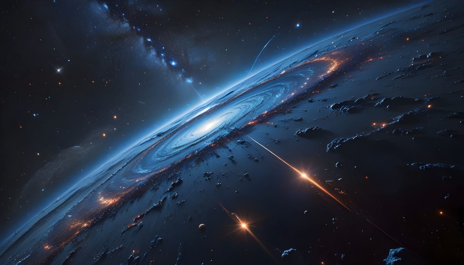 Galactic Map in Hyper-Realistic Style