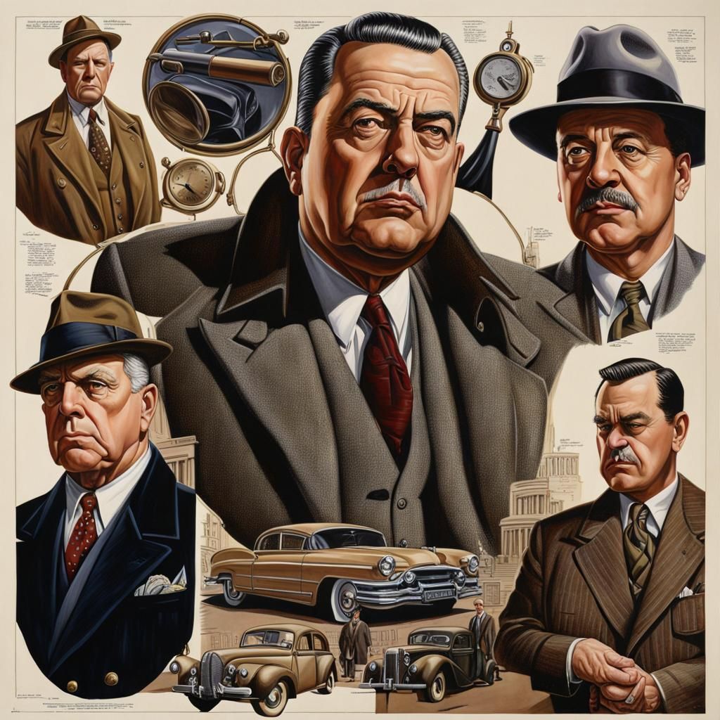 Nero Wolfe and Archie Goodwin Portrait