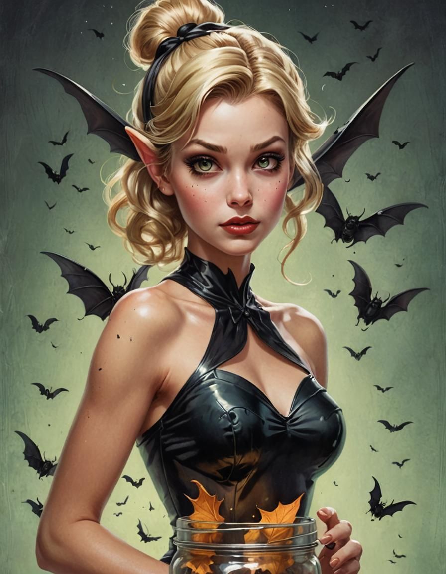 Tinkerbell Trapped: A Halloween Pixie in Hyperrealism