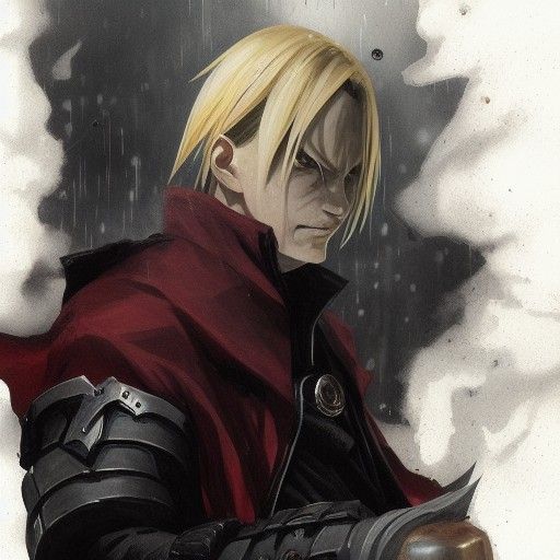 Angry Edward Elric: Sinister Art