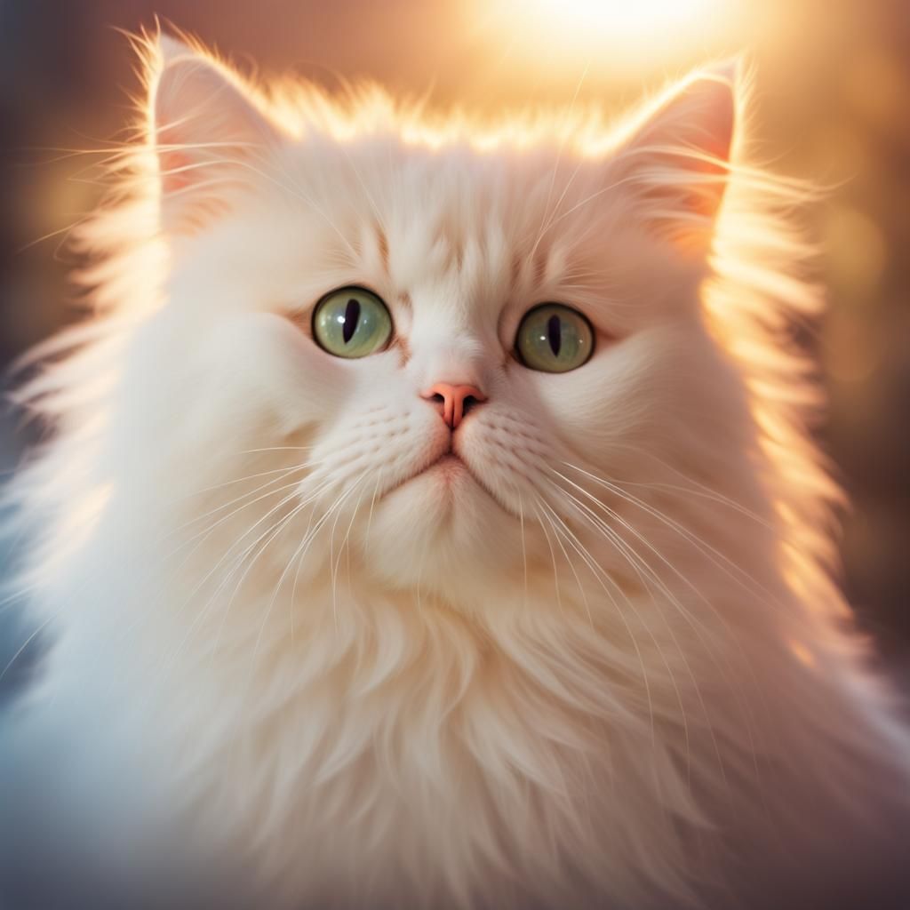 Sparkling Illuminated Kitty in Divine Sunshine