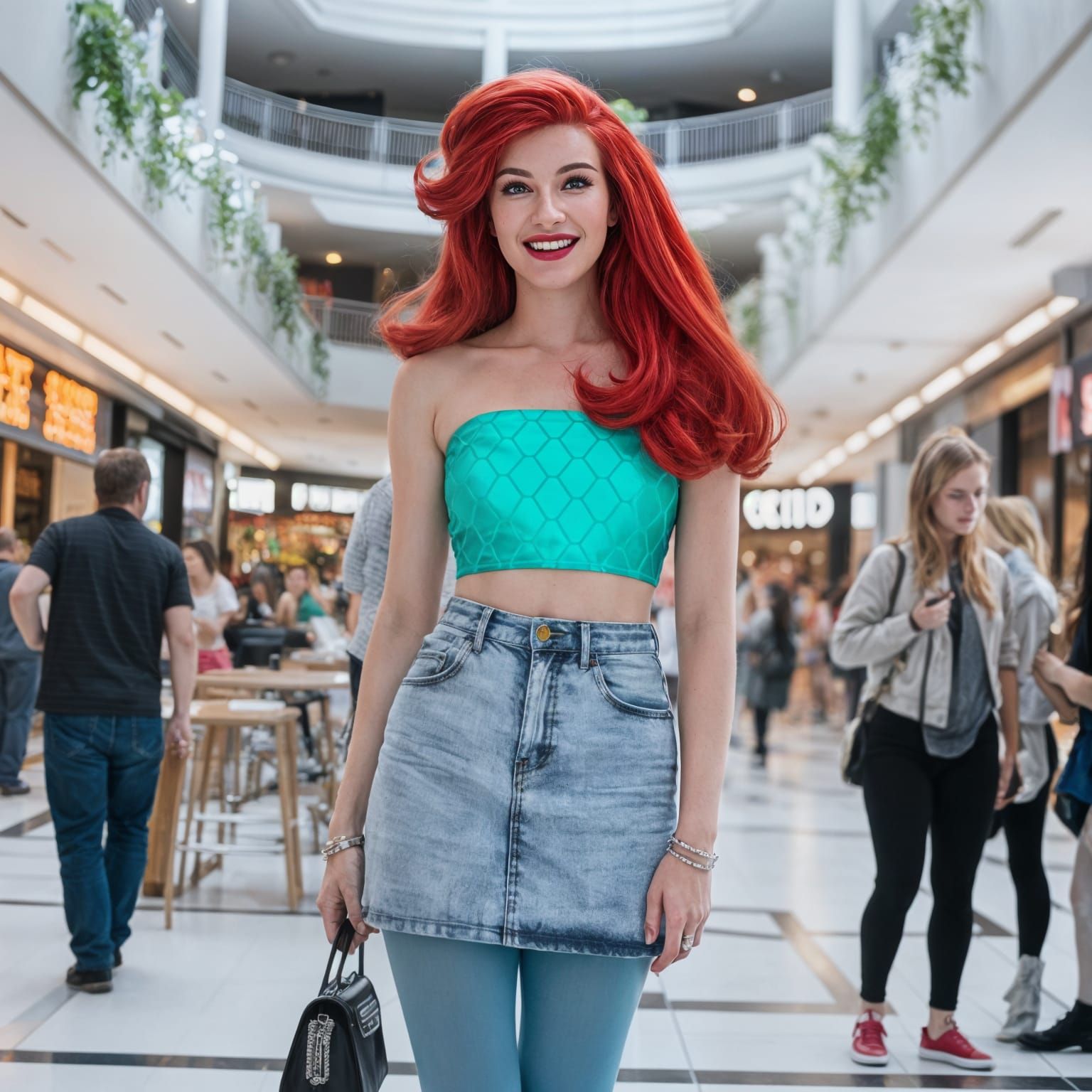 Ariel in 80s Mall Style