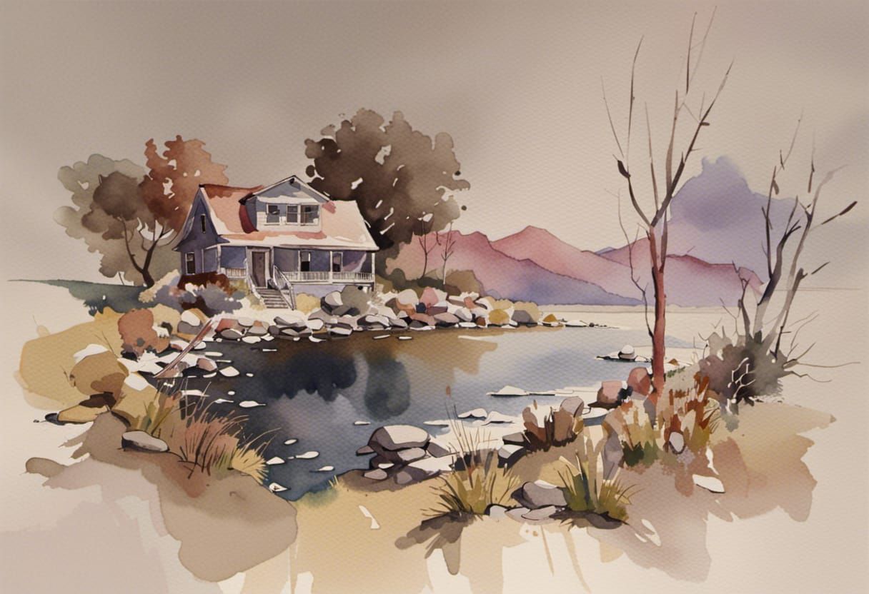 Watercolor landscape award winner