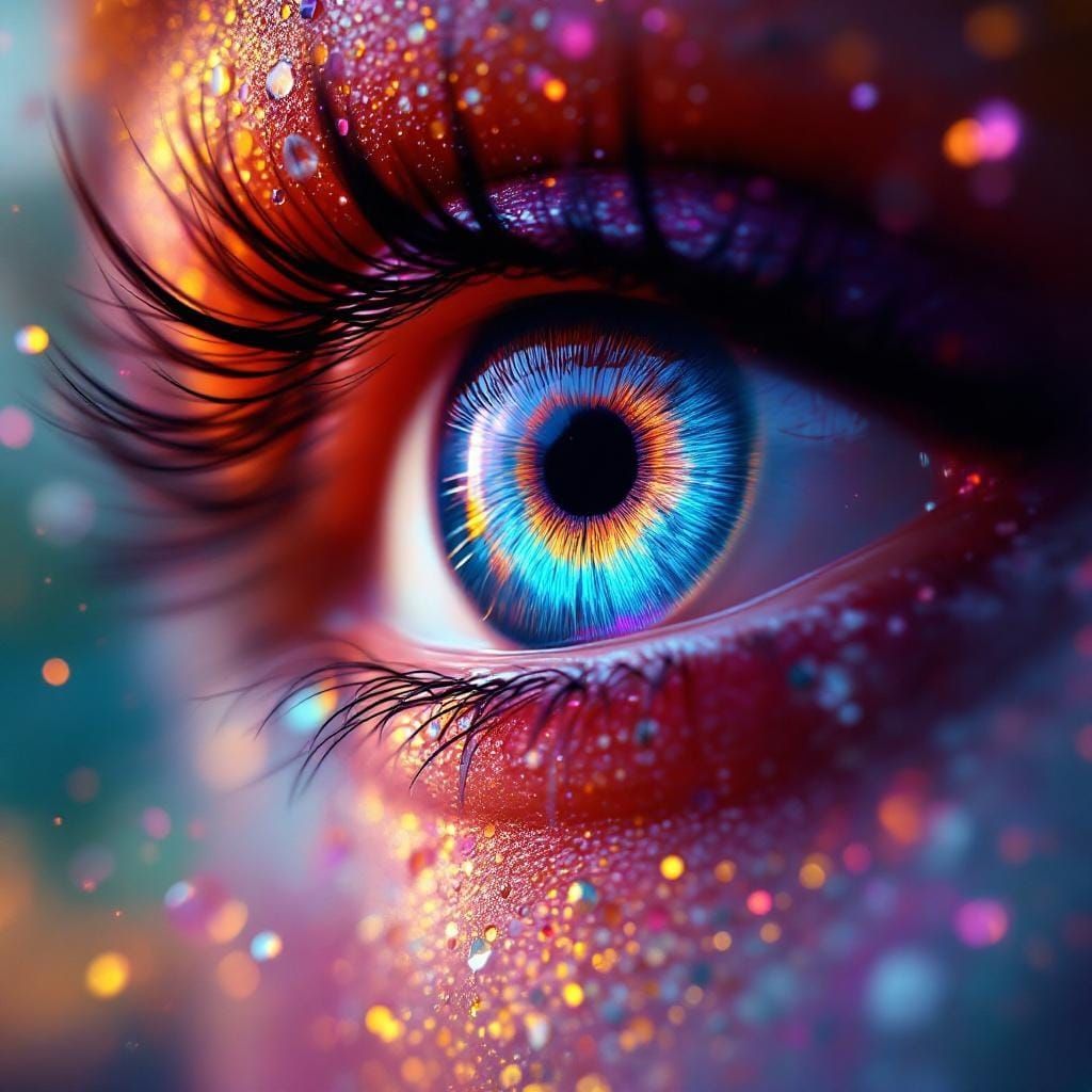 Mesmerizing Eye in Dreamlike Fantasy Concept Art