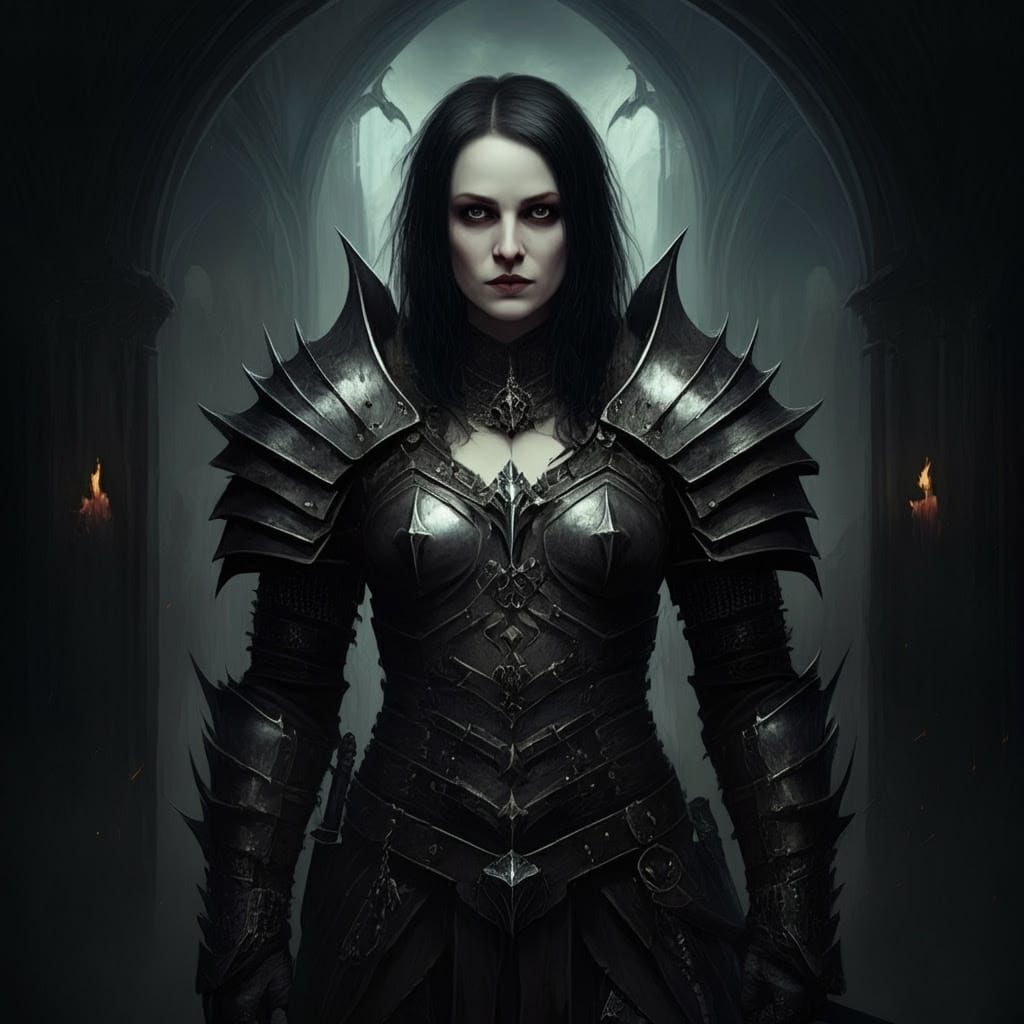 Dark Fantasy Art in a Gothic Style