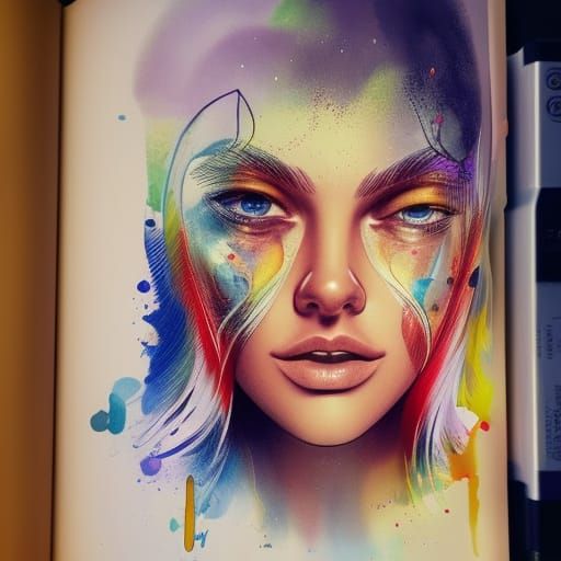 Hyperrealistic Still Life with Bottle and Book