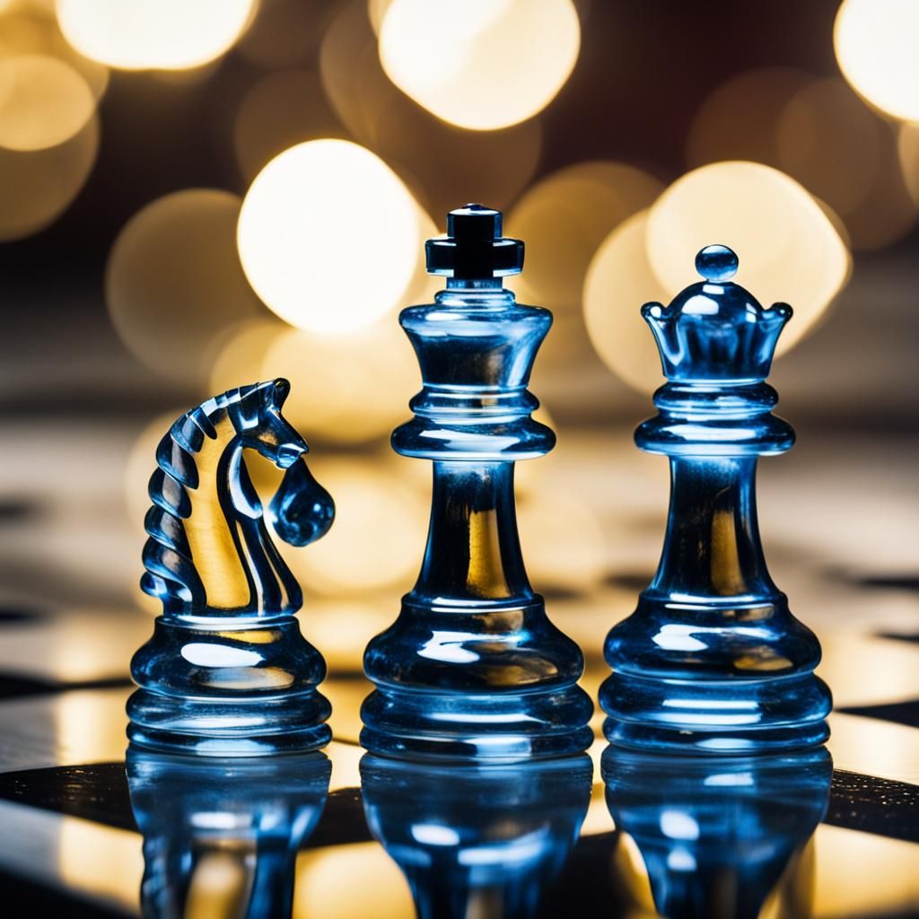 Glass Chess Pieces in Professional Photography