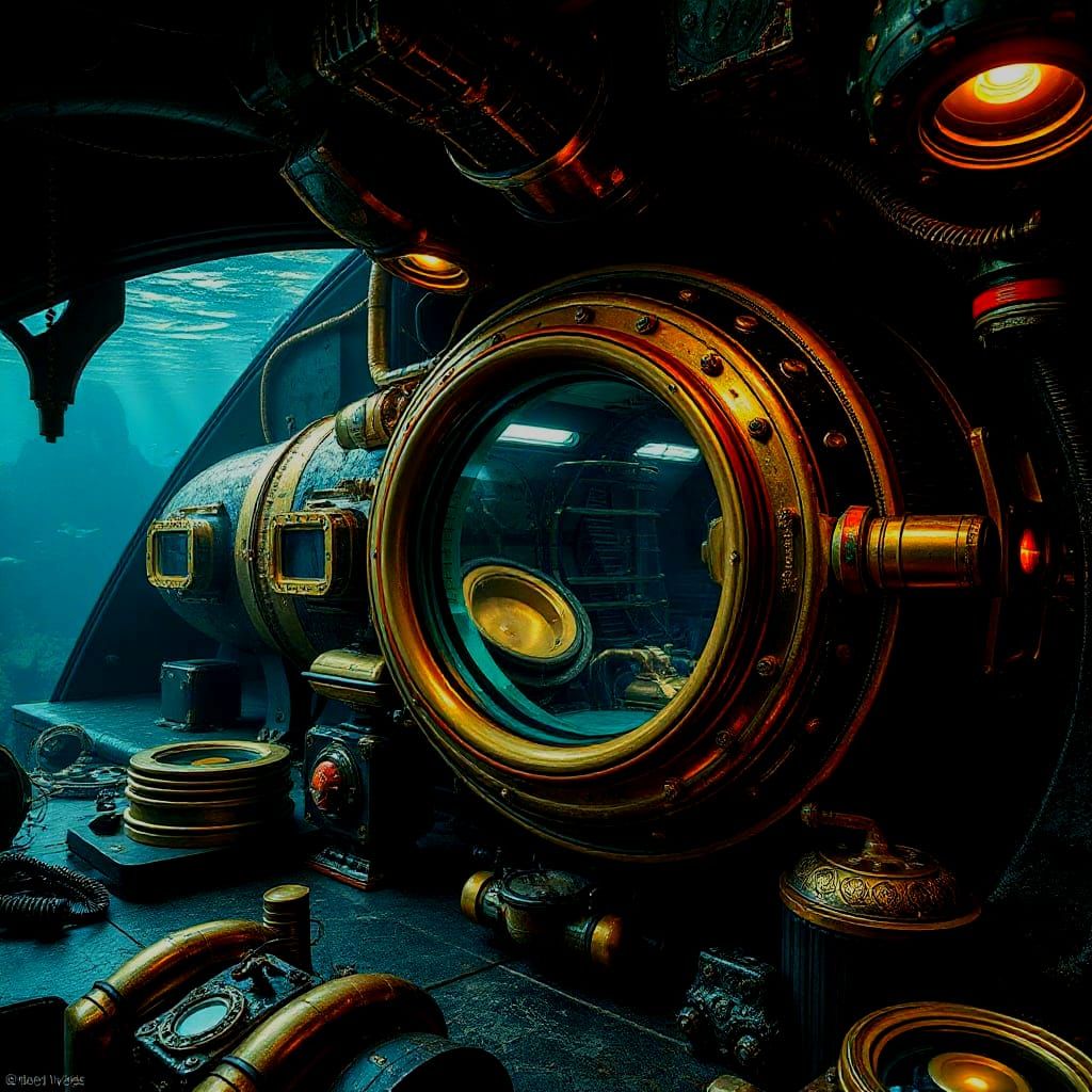 H.G. Wells Nautilus Submarine Concept Art