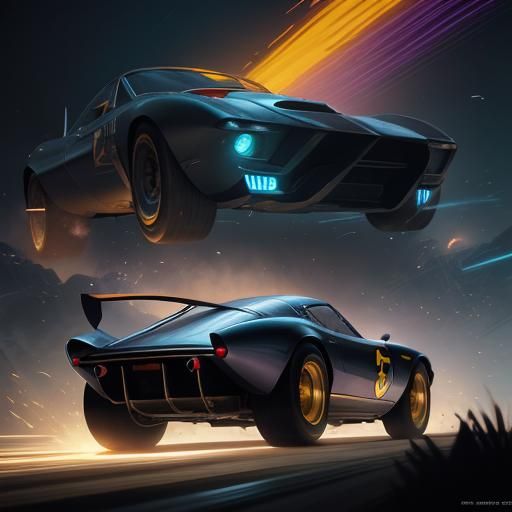 Speed Racer and Mach 5: Dark Fantasy Art