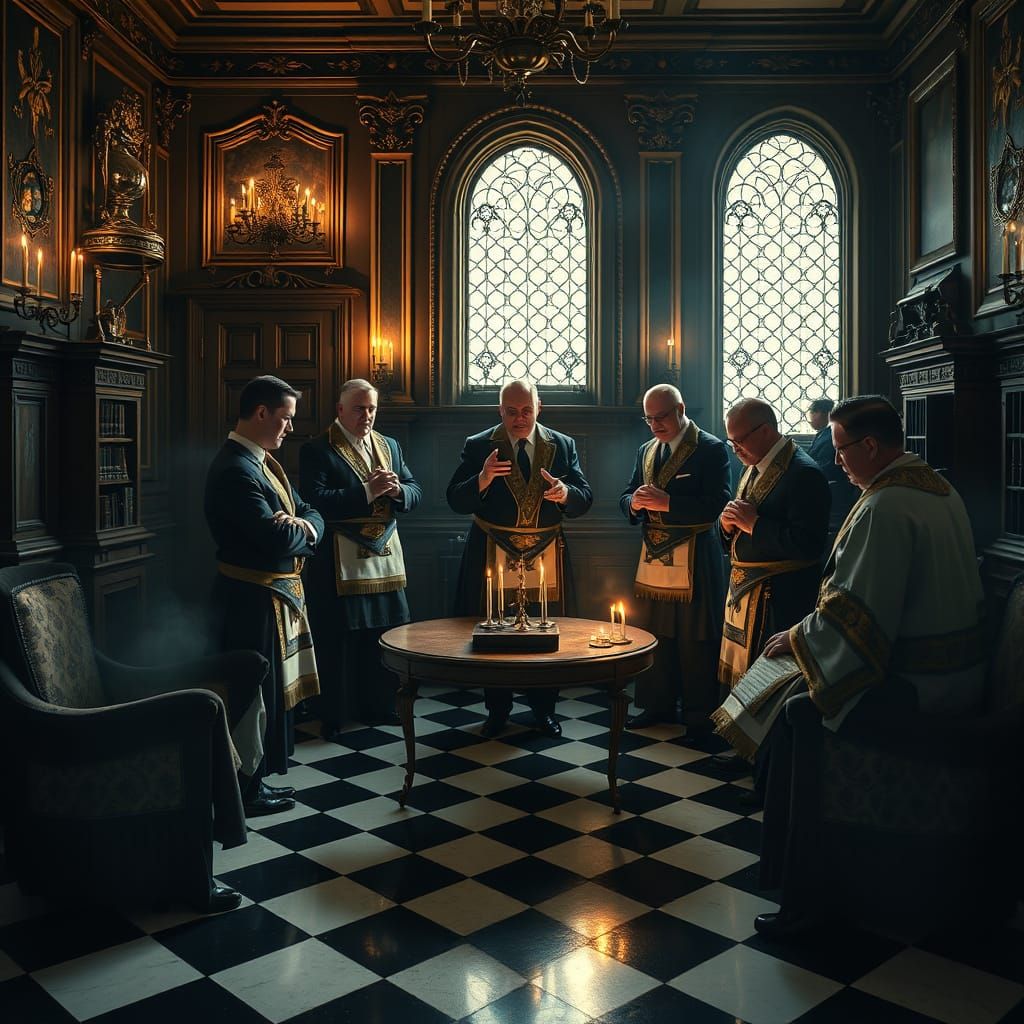 Masonic Brethren in York Rite Ritual