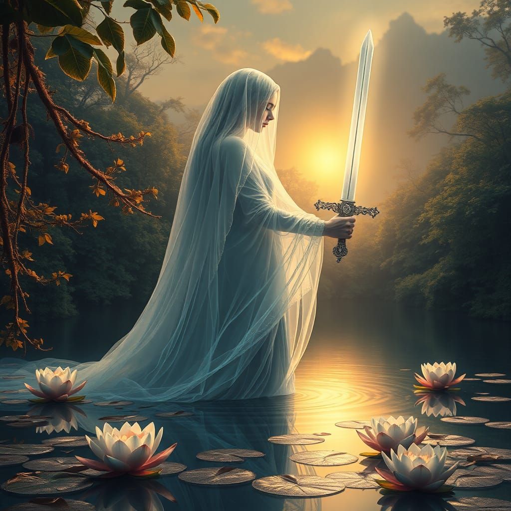 Lady of the Lake with Excalibur