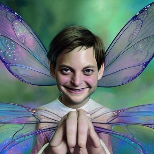 Pixie-Prince Tobey Maguire: A Hyperrealistic Fantasy Portrai...