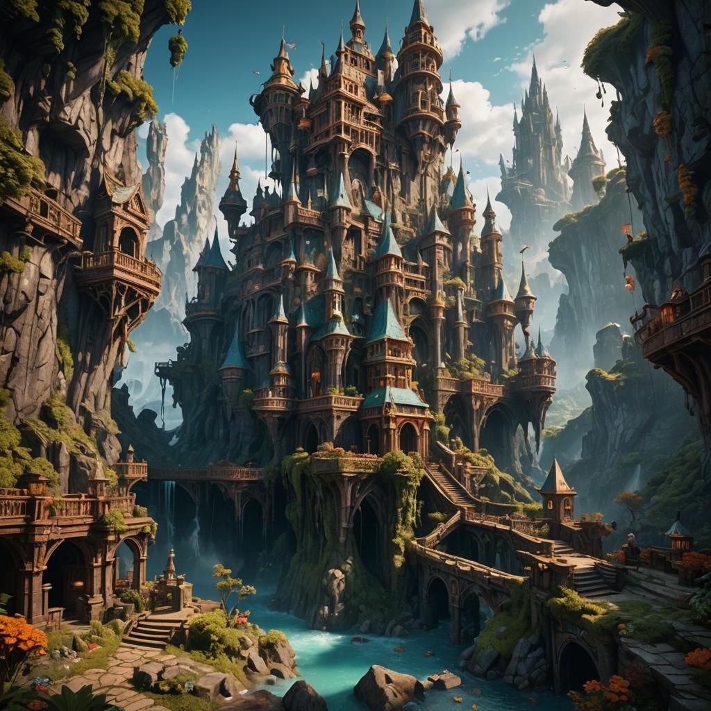 Fantastical Concept Art in Deep Color