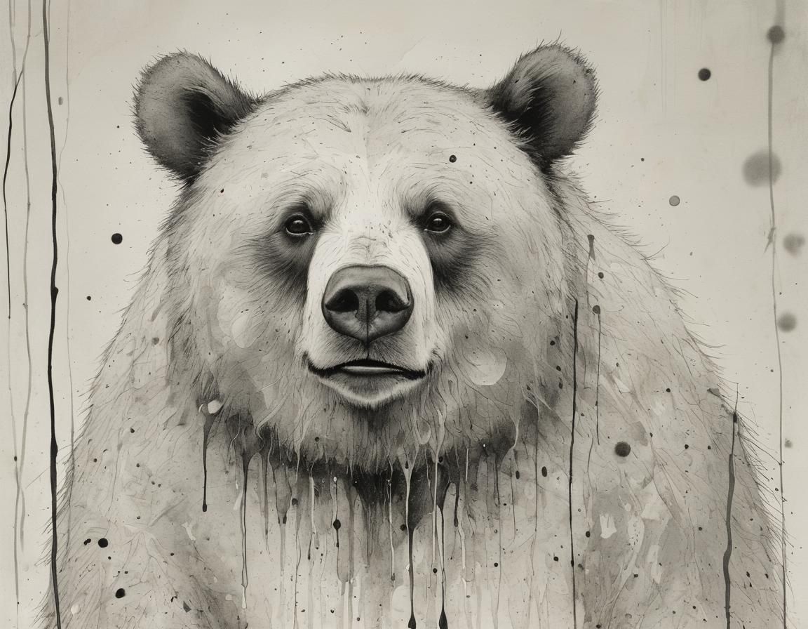 Melting Obese Bear Elder in Organic Forms