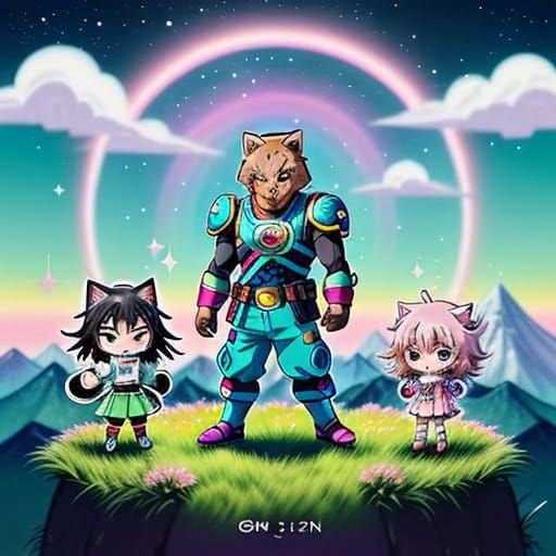 Adorable Chibi Samurai Heroes Playfully Wield Their Diapers ...