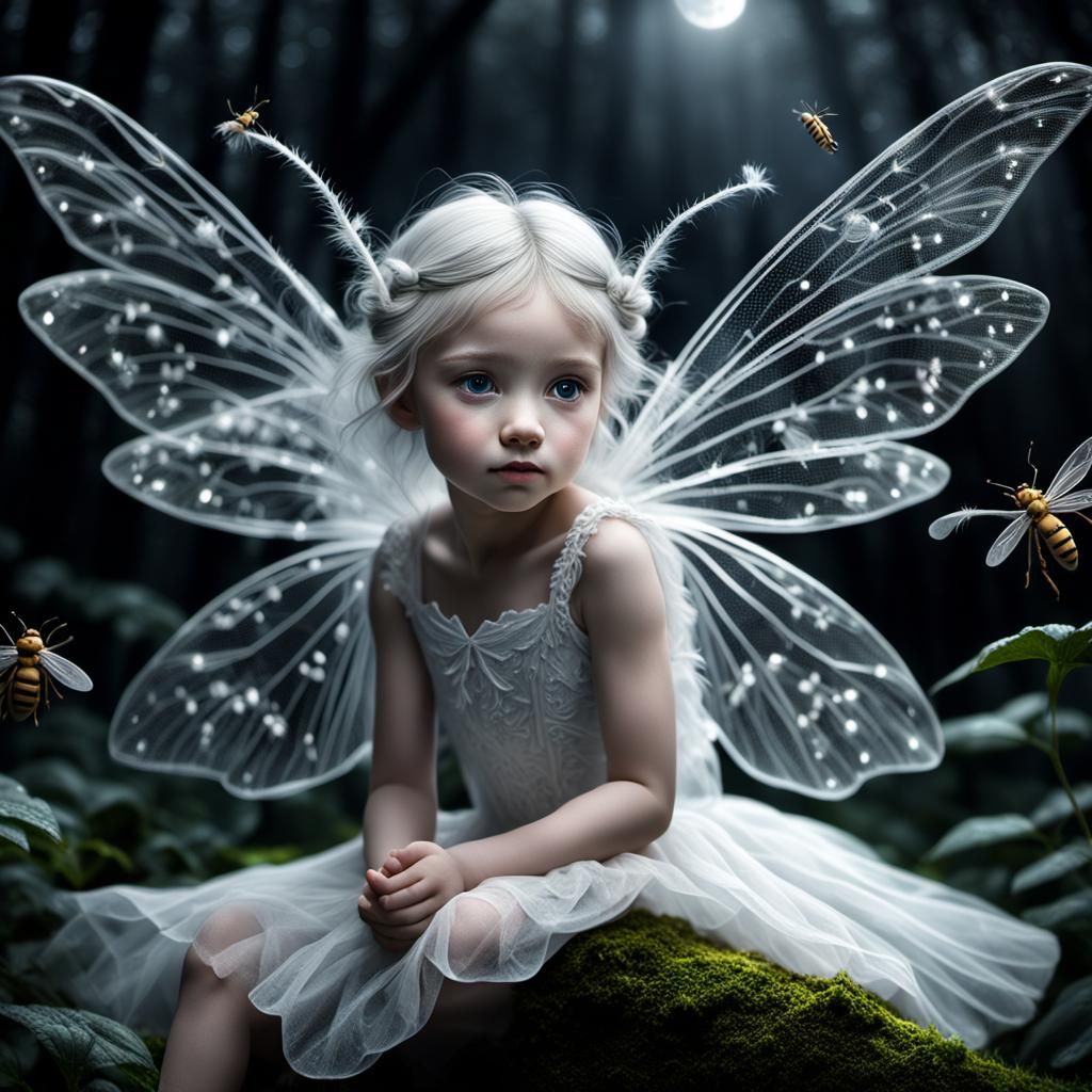 cute white fairy