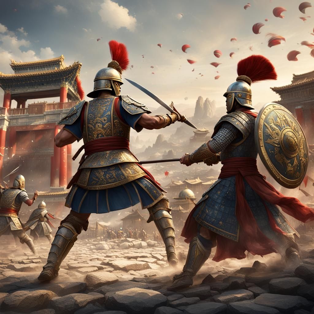 Epic Battle: Roman Soldier vs Ming Dynasty Warrior