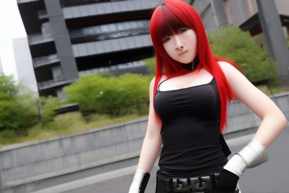 Giant Lady Attacks City: Epic Anime Fight Scene