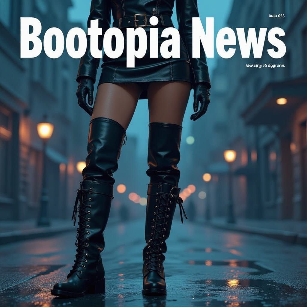 Maria Whittaker in Leather Uniform on Bootopia News Magazine...