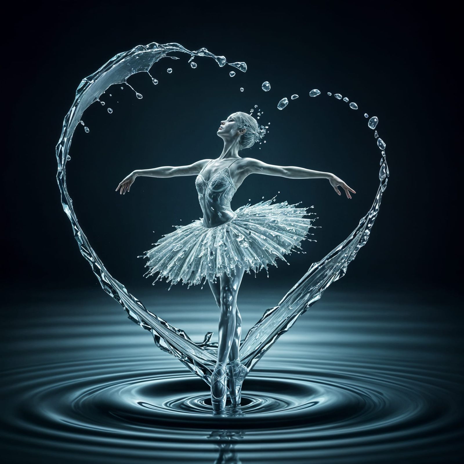 Ethereal Water Ballerina in Crystal Clear Beauty