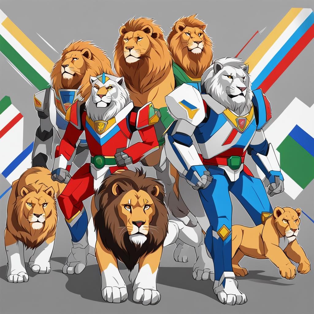 Voltron Reimagined with Real Lions