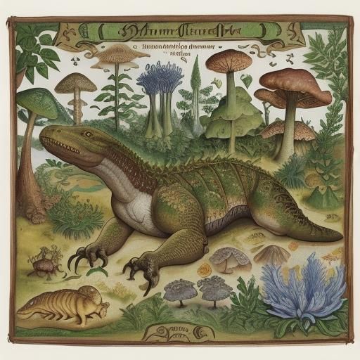 Prehistoric Landscape in Medieval Manuscript Style