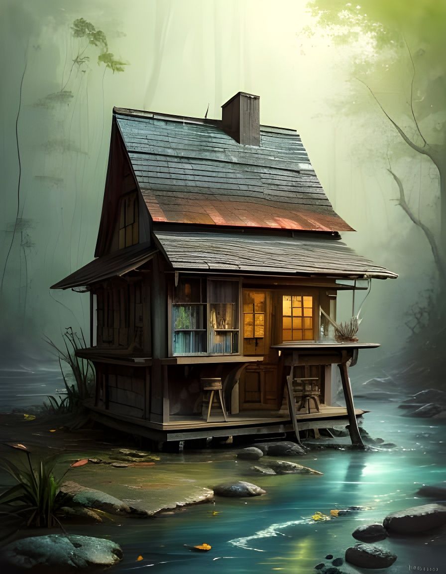 Pencil Transforms Into Miniature Rainforest In Watercolor St...