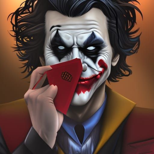 Stylized Joker Portrait