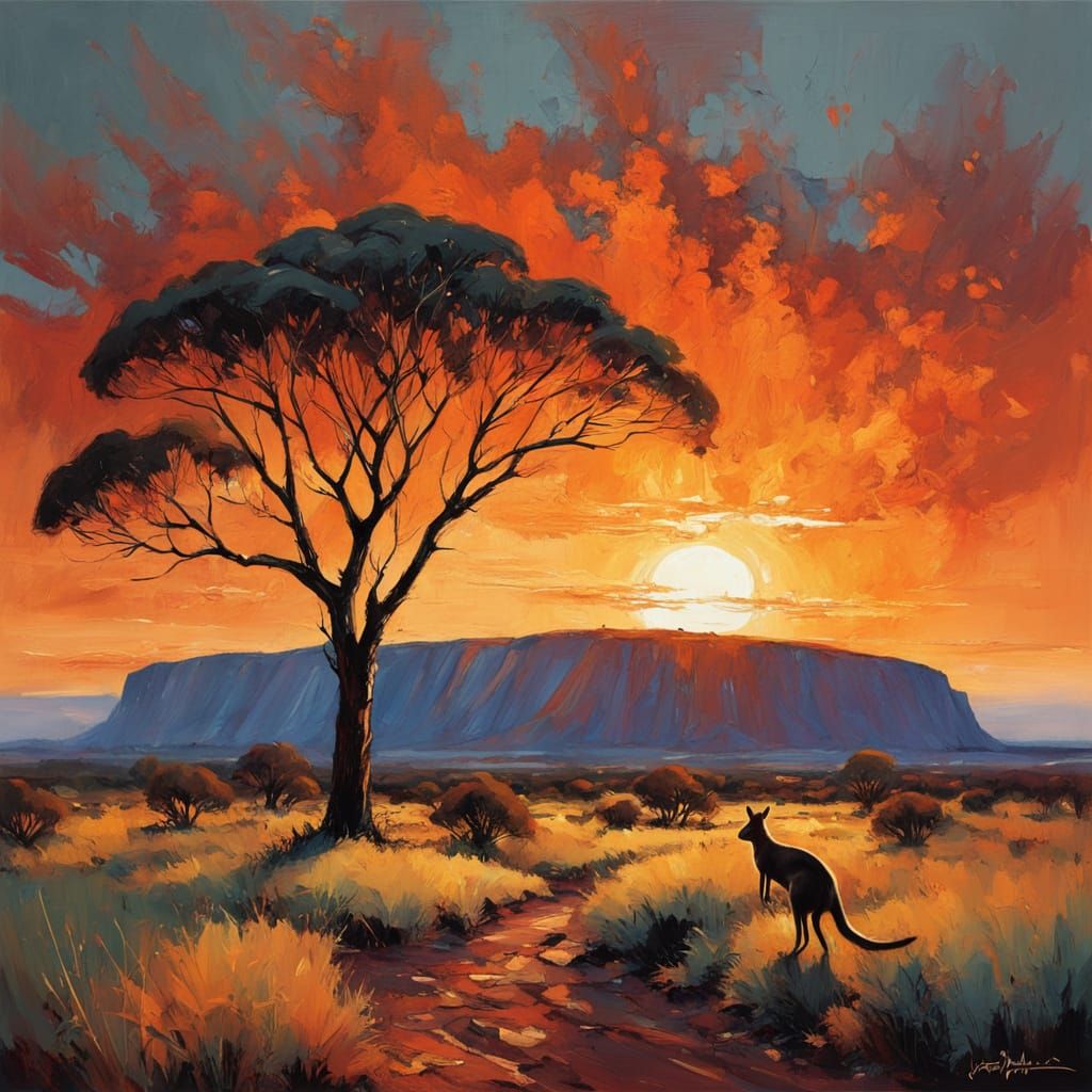 Sunset Serenity at Uluru