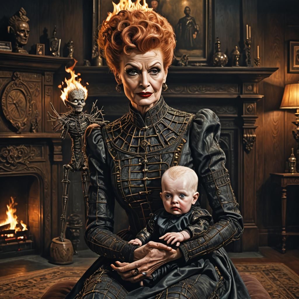 Lucille Ball as Pinhead: Dark Fantasy Concept Art