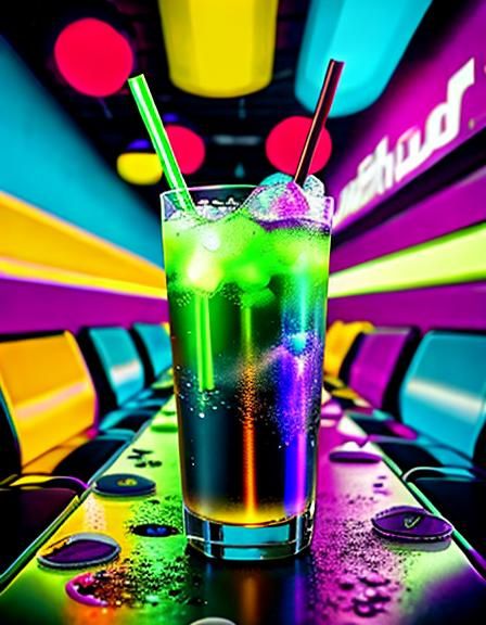 Electric Energy Overload in Futuristic Neon