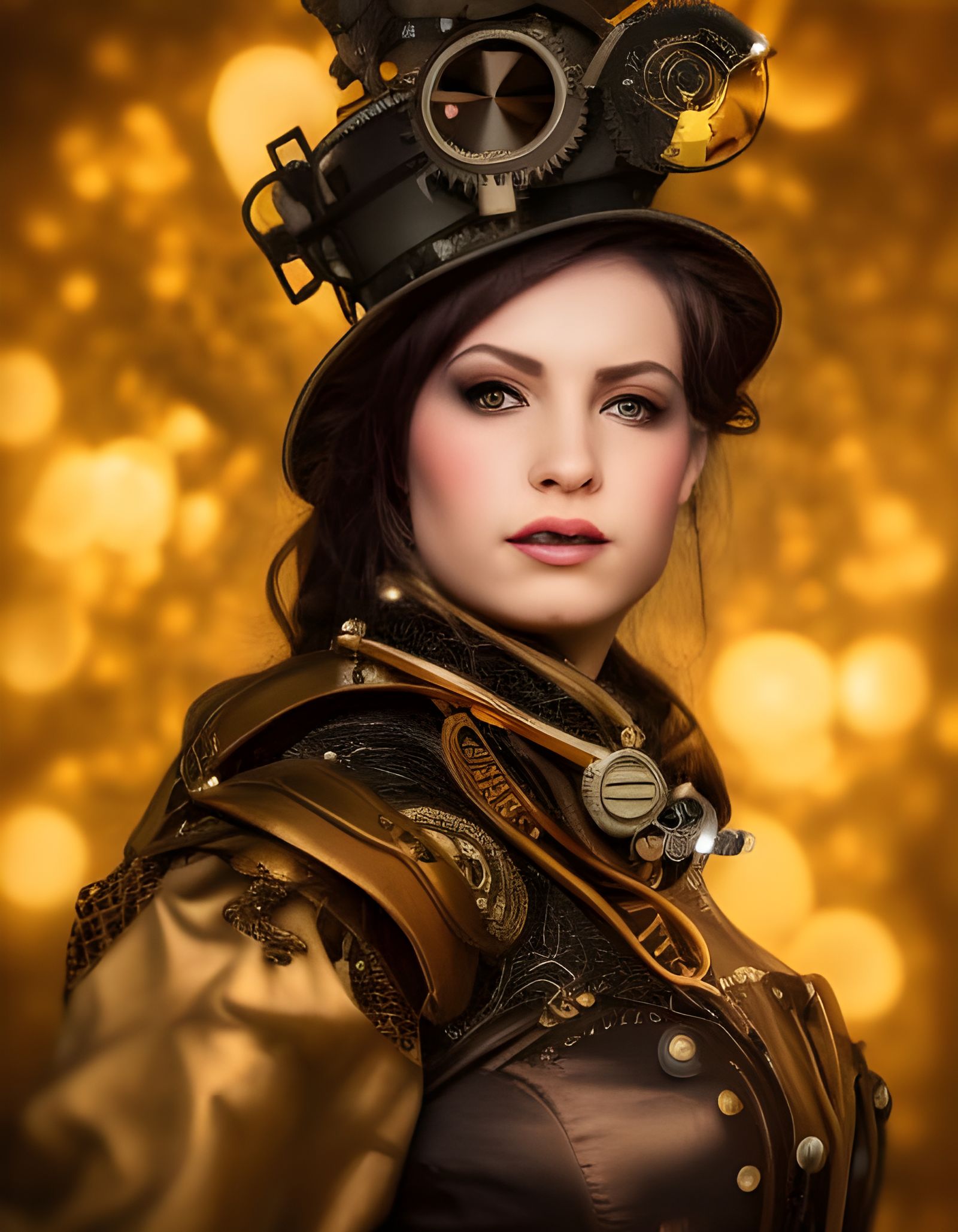 Steampunk Lady  Epic cinematic brilliant stunning intricate ...