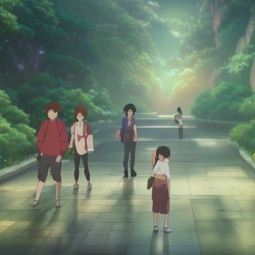 Anime Phone Notification in Studio Ghibli Style