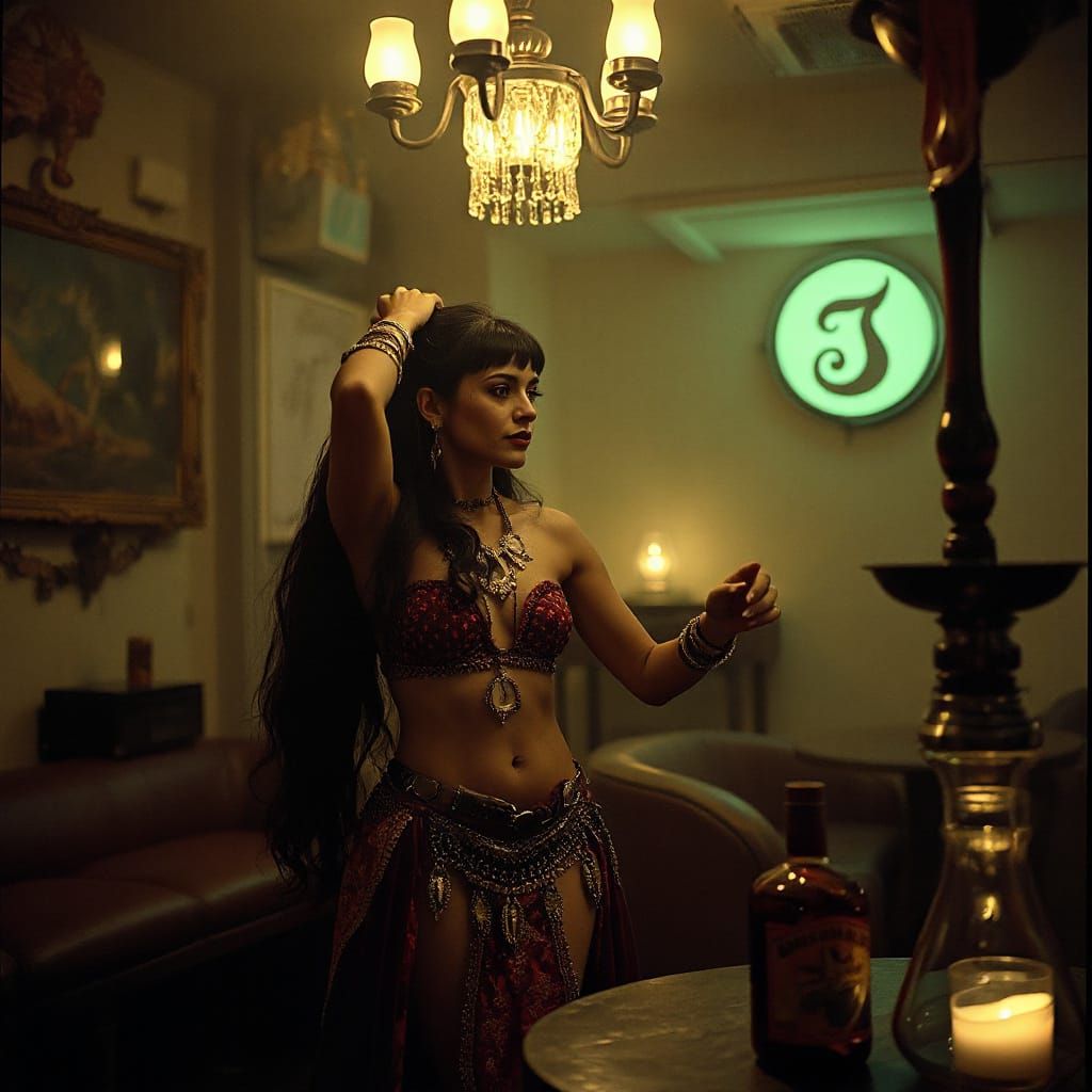 Belly Dancer in Alien Hookah Bar: Concept Art