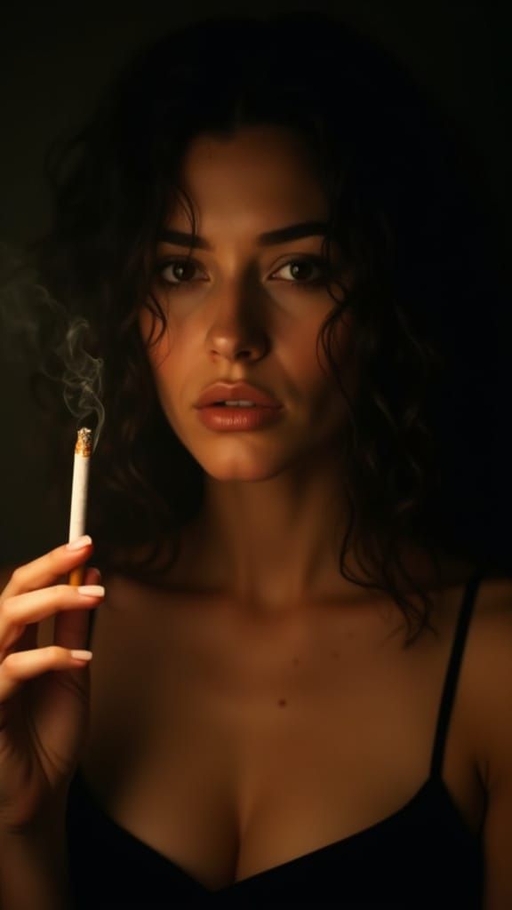 Cinematic Portrait of a Woman with Soulful Eyes