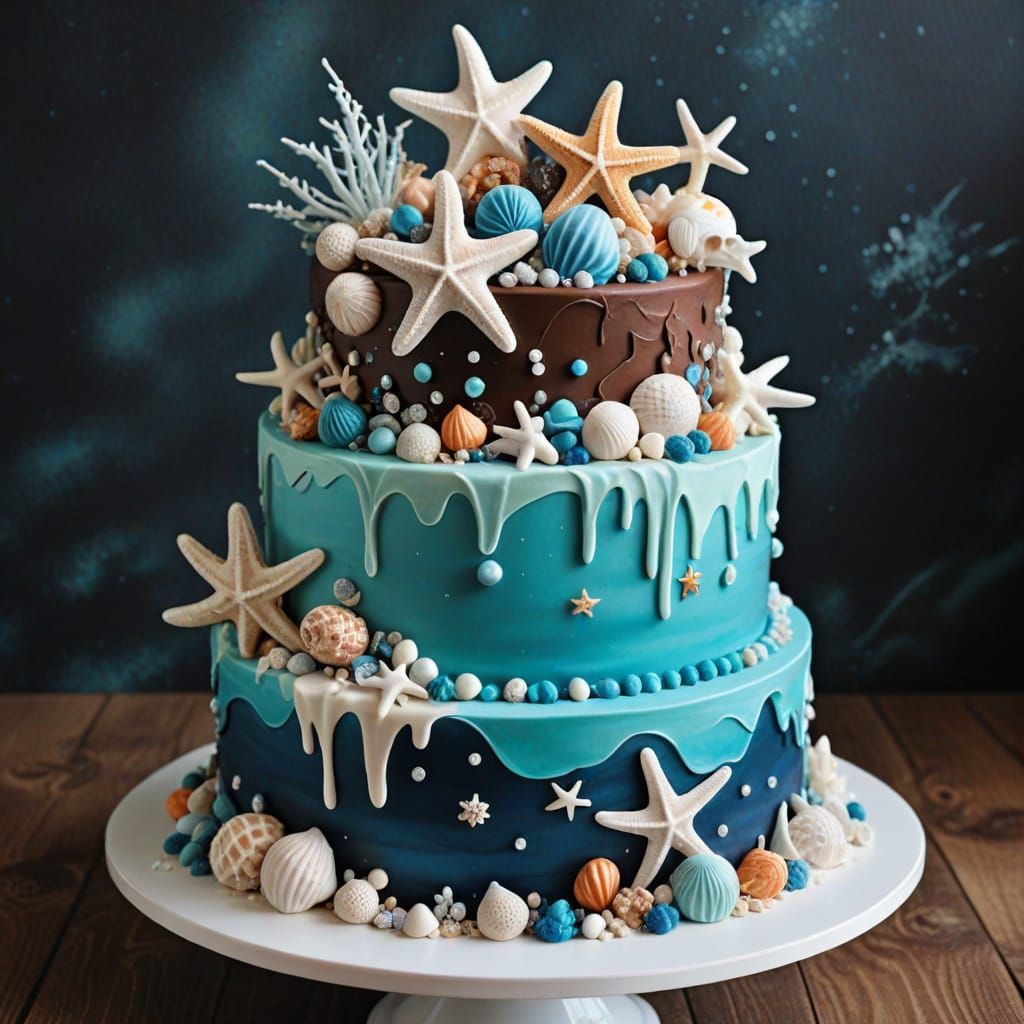 Stunning, sea-inspired cake.
