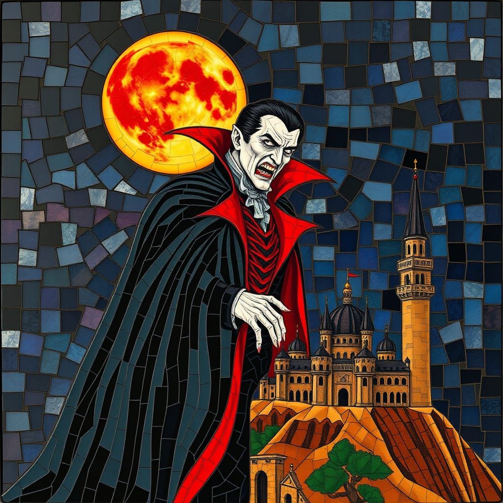 Majestic Mosaic Vampire in Regal Splendor