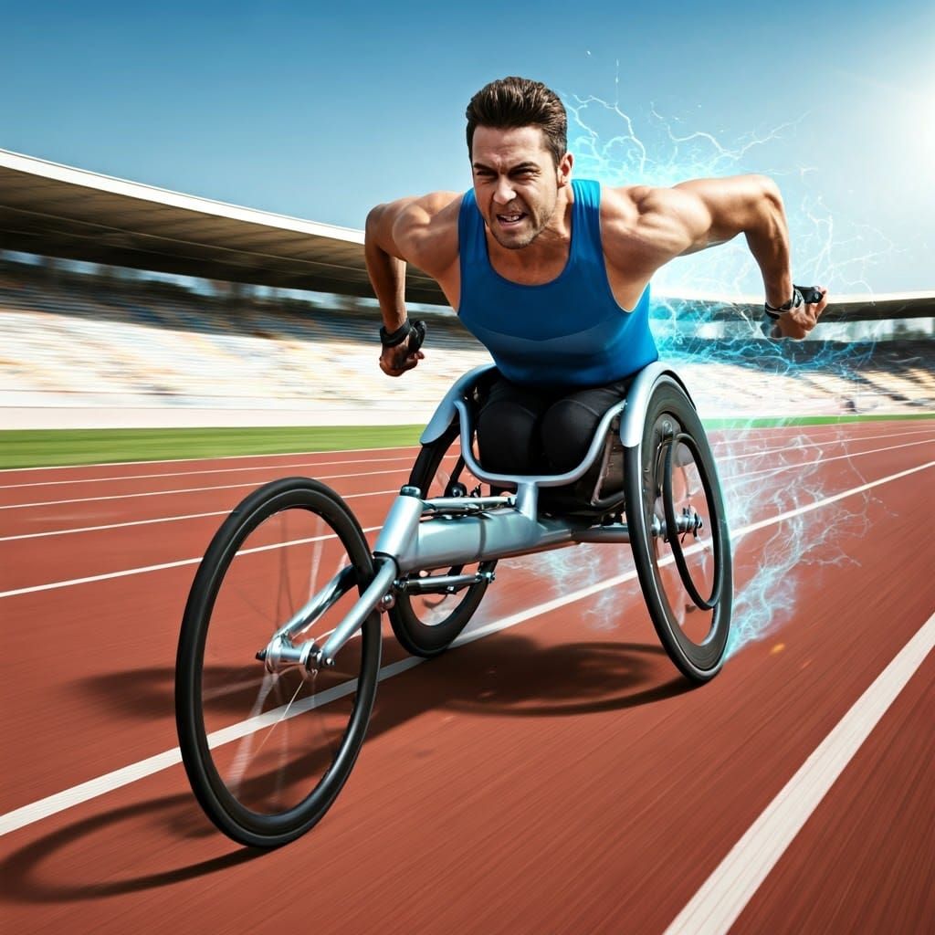 Paralympic Athlete Sprints with Superhuman Speed
