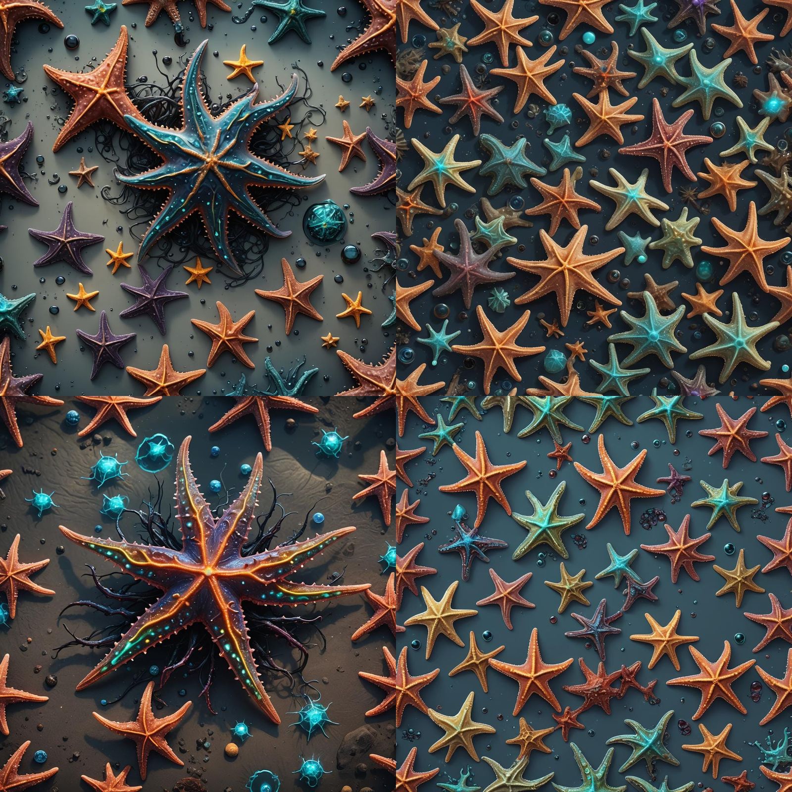 Bioluminescent Extraterrestrial Starfish Parasite in Detaile...