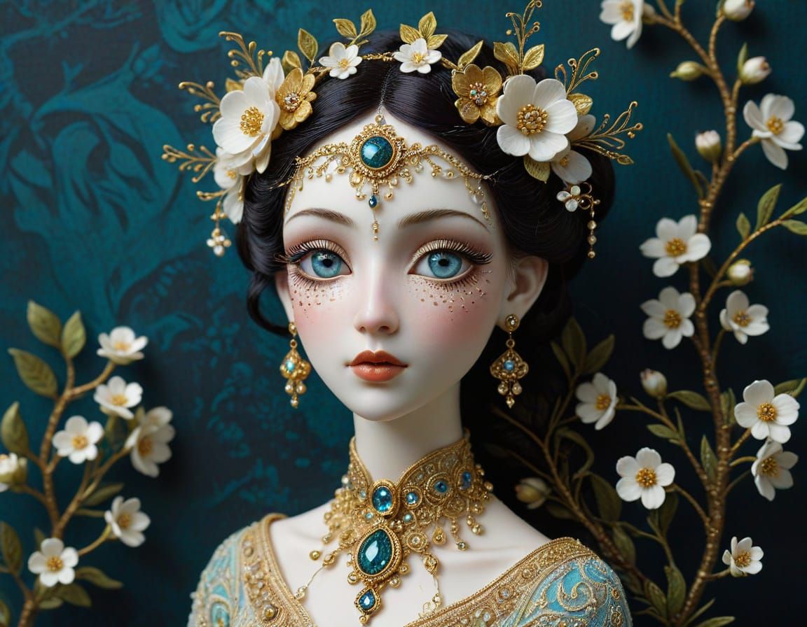 Artist-Laden Soutache Creature with Eyes