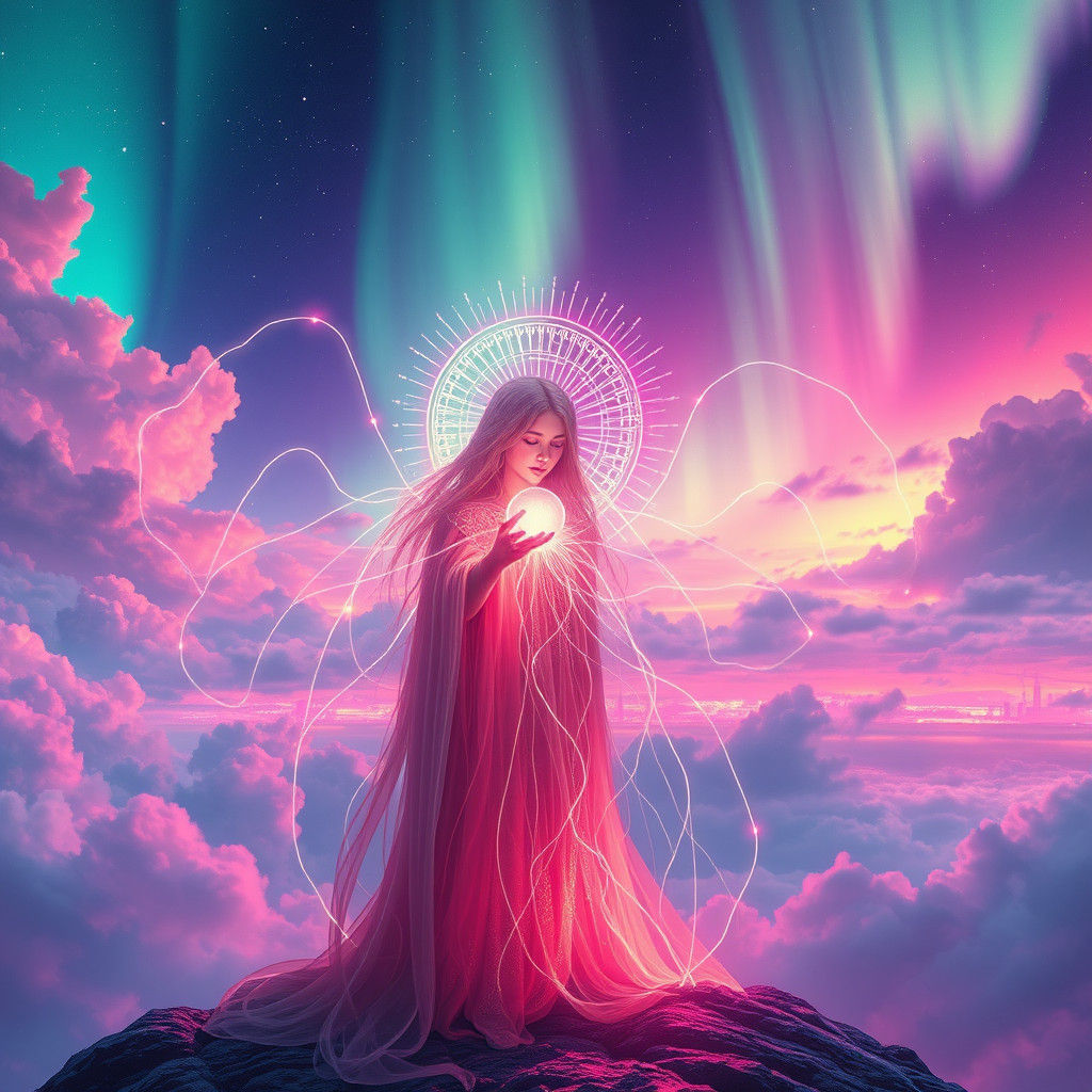 Weaver of Echoes: Synthwave Tapestry of Realms