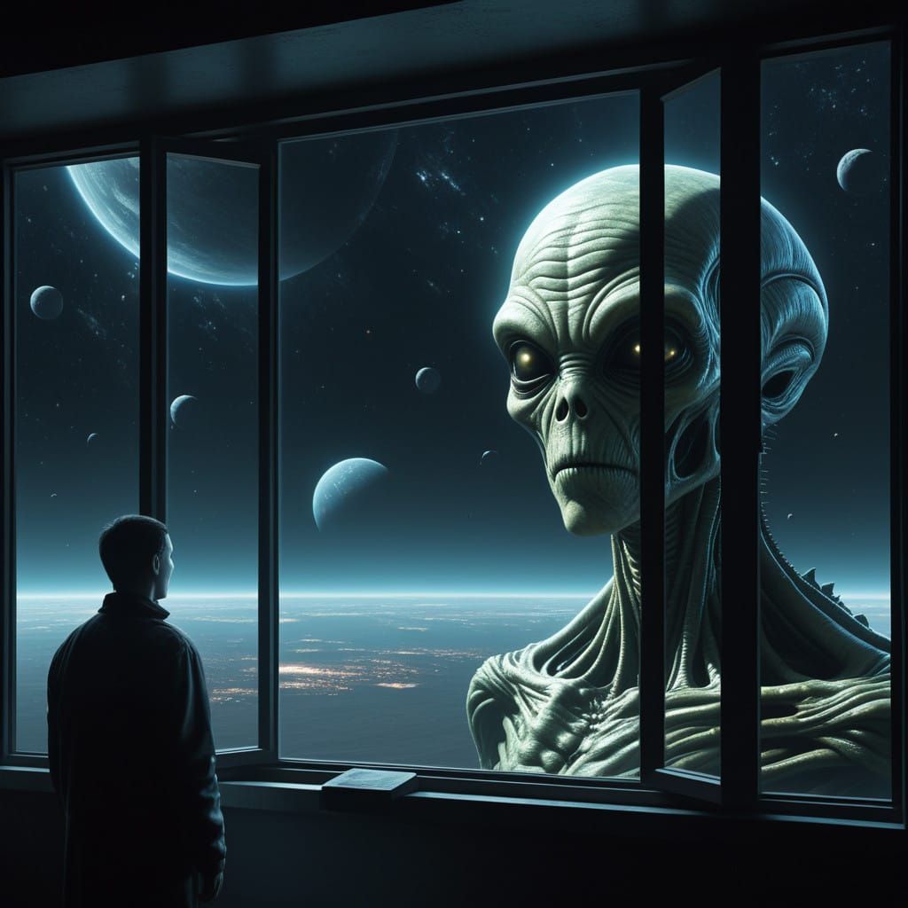 Cosmic Watchers Gaze Upon Earthly Life