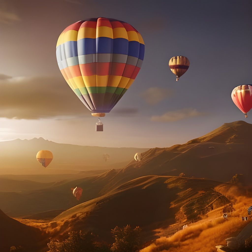 Epic Hot Air Balloons in Digital Matte Painting