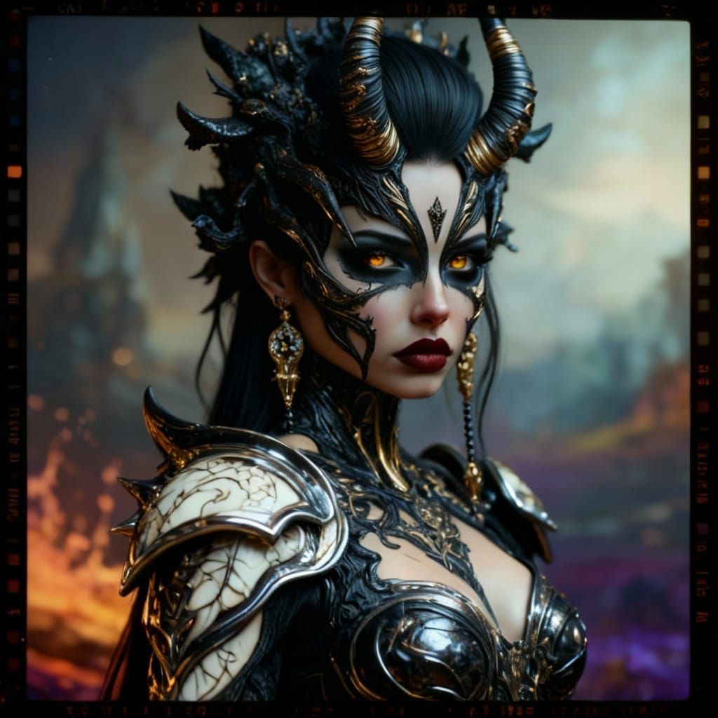 Goddess-Level Beauty in Cinematic Film Still