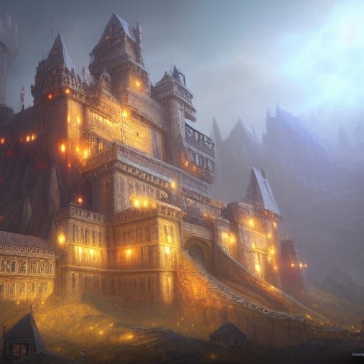 Fantastical Castle of Intelligence Concept Art